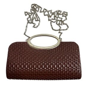 Bijoux Terner brown chain mini purse